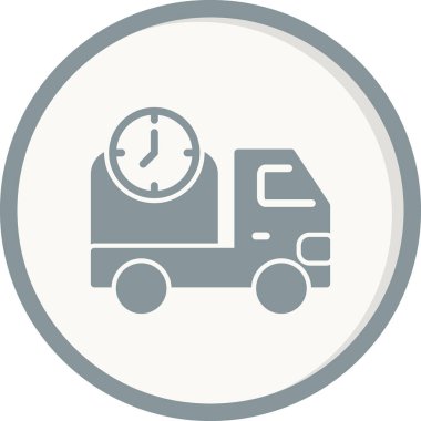 Teslim zaman vektör simgesi