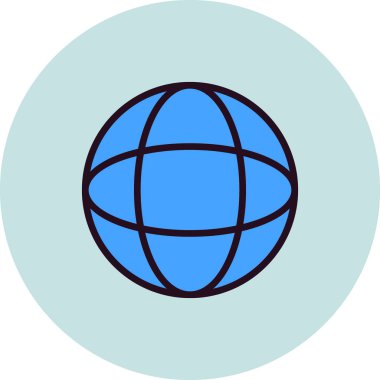 Küresel modern vektör simgesi