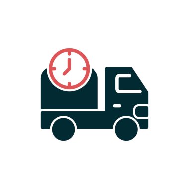 Teslim zaman vektör simgesi