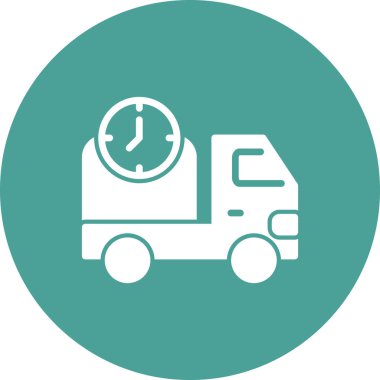 Teslim zaman vektör simgesi