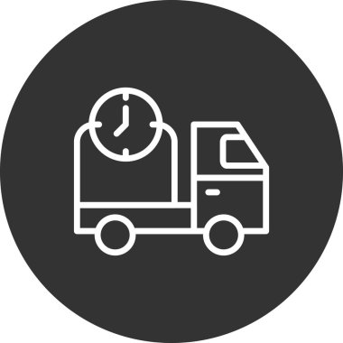 Teslim zaman vektör simgesi