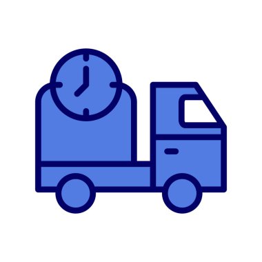 Teslim zaman vektör simgesi