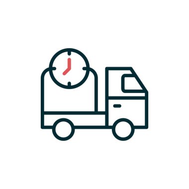 Teslim zaman vektör simgesi