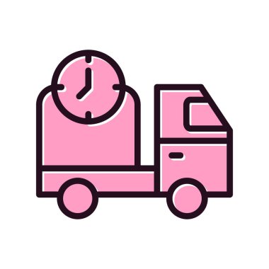 Teslim zaman vektör simgesi