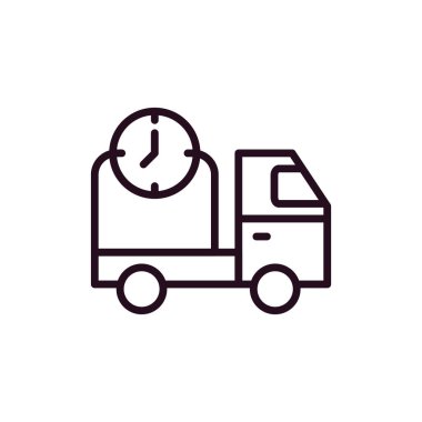 Teslim zaman vektör simgesi