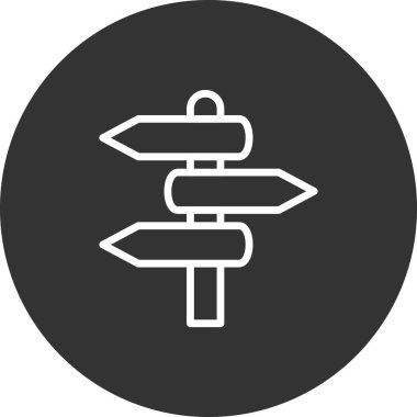 Yönsel İşaret vektör simgesi