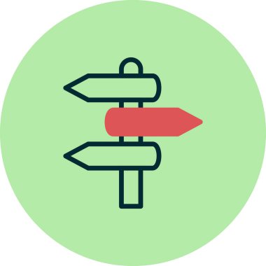 Yönsel İşaret vektör simgesi