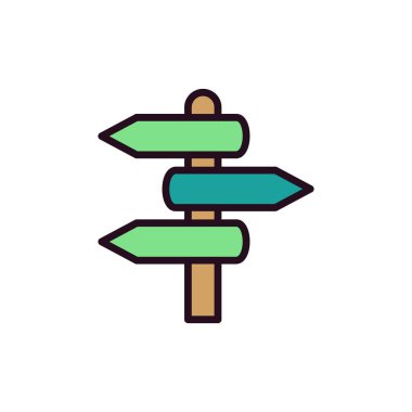 Yönsel İşaret vektör simgesi