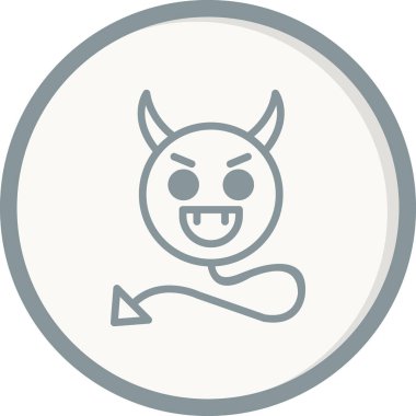 Şeytani modern vektör simgesi