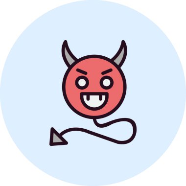 Şeytani modern vektör simgesi