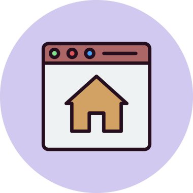 Ana sayfa vektör simgesi