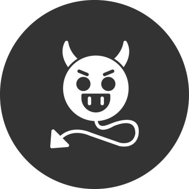 Şeytani modern vektör simgesi