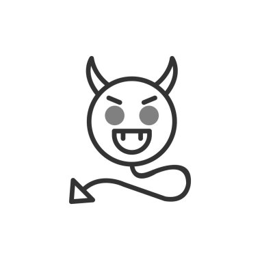 Şeytani modern vektör simgesi