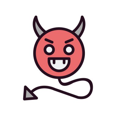 Şeytani modern vektör simgesi