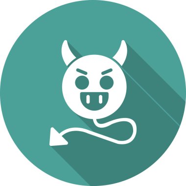 Şeytani modern vektör simgesi