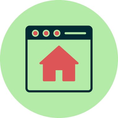 Ana sayfa vektör simgesi