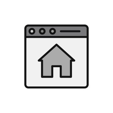 Ana sayfa vektör simgesi
