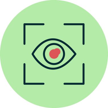 Göz tarayıcı vektör simgesi