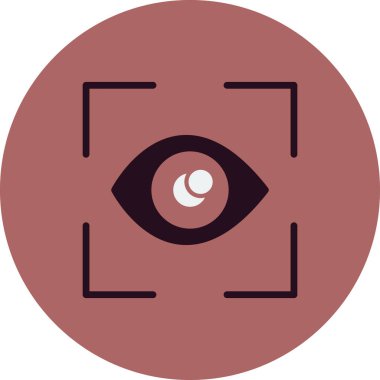 Göz tarayıcı vektör simgesi