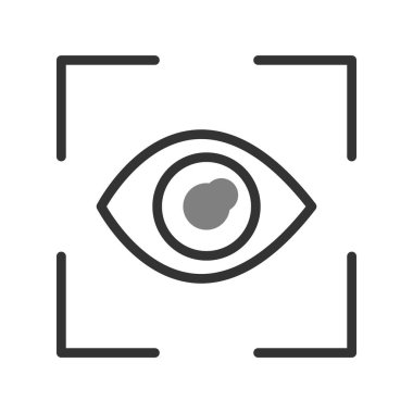 Göz tarayıcı vektör simgesi