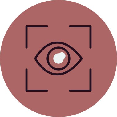 Göz tarayıcı vektör simgesi