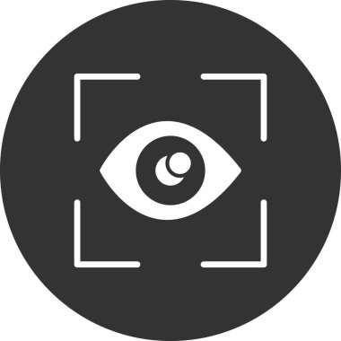 Göz tarayıcı vektör simgesi