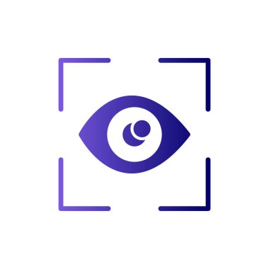 Göz tarayıcı vektör simgesi