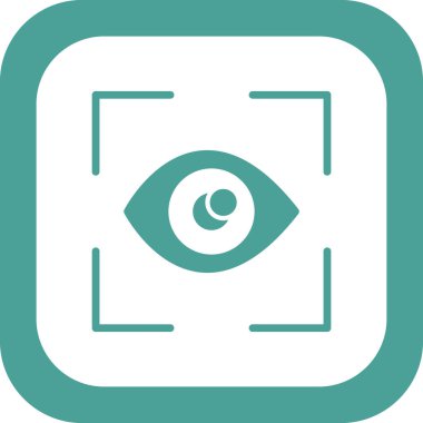 Göz tarayıcı vektör simgesi