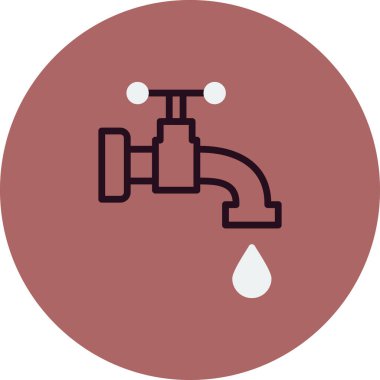 Musluk modern vektör simgesi