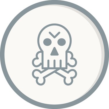 Jolly Roger vektör simgesi