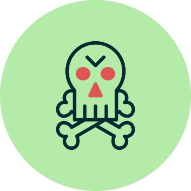 Jolly Roger vektör simgesi