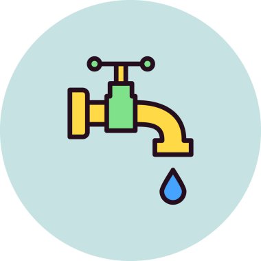 Musluk modern vektör simgesi