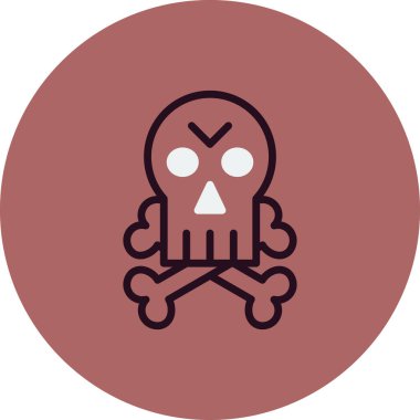 Jolly Roger vektör simgesi