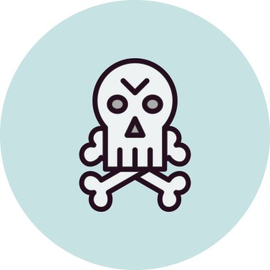 Jolly Roger vektör simgesi