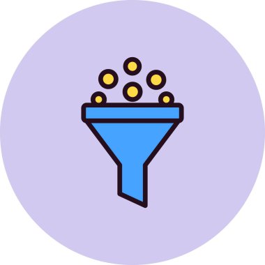 Modern vektör simgesini filtrele