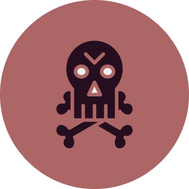 Jolly Roger vektör simgesi