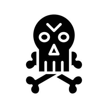 Jolly Roger vektör simgesi