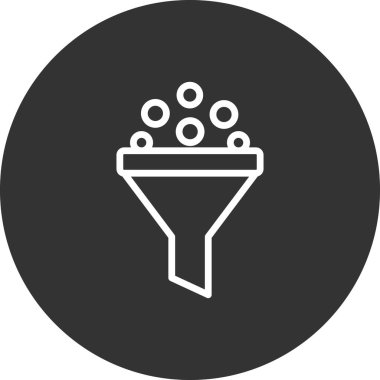 Modern vektör simgesini filtrele