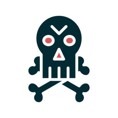 Jolly Roger vektör simgesi