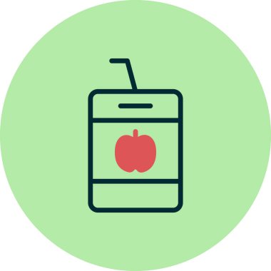 Meyve suyu. Web simgesi basit illüstrasyon 