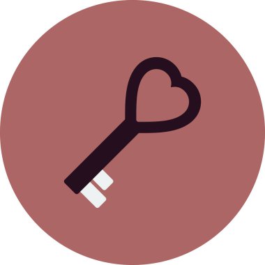 Anahtar simgesi vektör illüstrasyonu