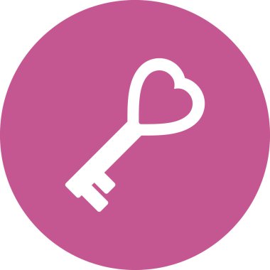 Anahtar simgesi vektör illüstrasyonu