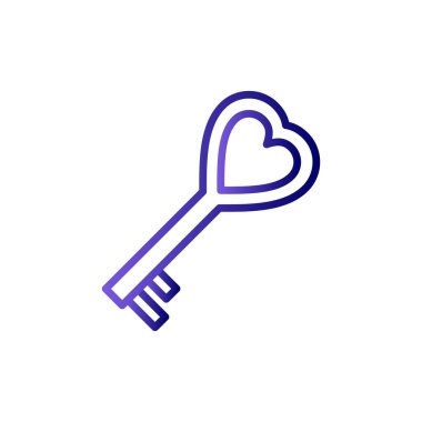 Anahtar simgesi vektör illüstrasyonu