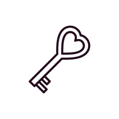 Anahtar simgesi vektör illüstrasyonu