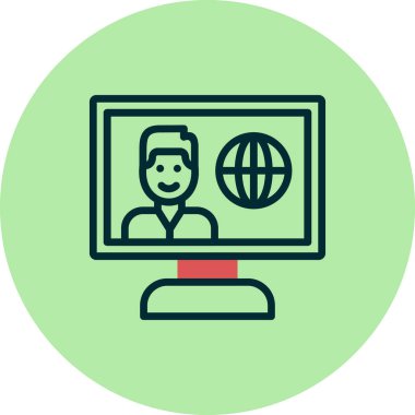 Canlı Yayın Haber vektör simgesi