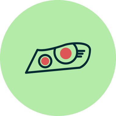 Far ışığı modern vektör simgesi