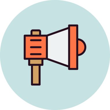 Megafon modern vektör simgesi