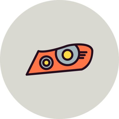 Far ışığı modern vektör simgesi