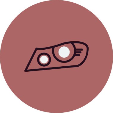 Far ışığı modern vektör simgesi