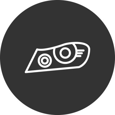 Far ışığı modern vektör simgesi